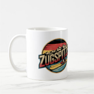 Mug Cadeaux vintage Zugspitze bavarois de plein air na