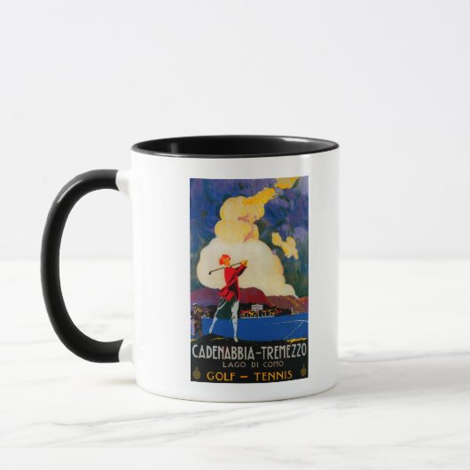 Mug CadenabbiaTremezzo Poster Vintage Europe (Gauche)
