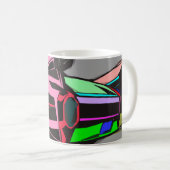 Mug Cadillac coloré (Devant droit)