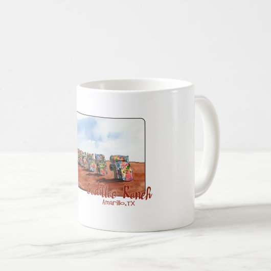 Mug Cadillac Ranch, Amarillo, Texas (Devant droit)