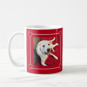 Mug Cadre Coeur photo joyeux Chien souriant