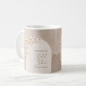 Mug Cadre d'arc d'ivoire Fleur sauvage moderne (Devant gauche)