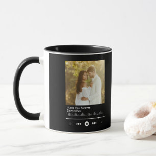 Mug Cadre de lecteur de musique moderne Ajouter un ti
