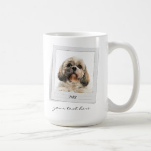 Mug Cadre de photo de vacances personnalisé pour anima