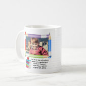 Mug Cadre de photo d'école des enfants des enfants (Devant gauche)
