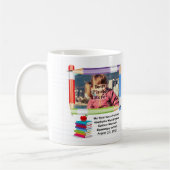 Mug Cadre de photo d'école des enfants des enfants (Gauche)