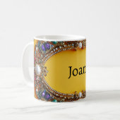 Mug Cadre Doré Avec Perles Élégantes (Devant gauche)