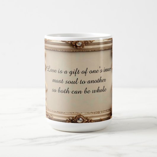 Mug Cadre doré élégant orné (Centre)