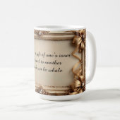Mug Cadre doré élégant orné (Devant droit)