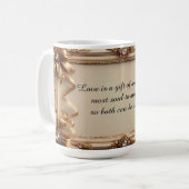 Mug Cadre doré élégant orné (Devant gauche)