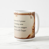 Mug Cadre doré élégant orné (Devant droit)