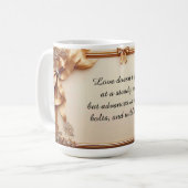 Mug Cadre doré élégant orné (Devant gauche)
