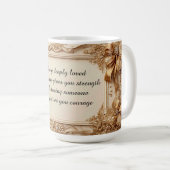 Mug Cadre doré élégant orné (Devant droit)