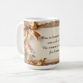 Mug Cadre doré élégant orné (Devant gauche)