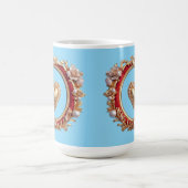 Mug Cadre doré luxueux avec perles (Centre)