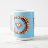 Mug Cadre doré luxueux avec perles (Devant gauche)