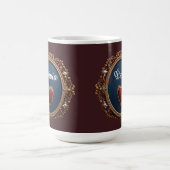 Mug Cadre doré luxueux avec perles (Centre)
