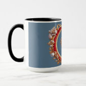Mug Cadre doré luxueux avec perles (Gauche)