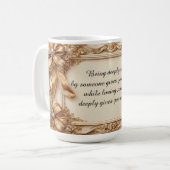 Mug Cadre doré orné élégant (Devant gauche)