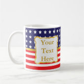Mug Cadre doré sur fond patriotique (Gauche)