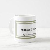 Mug Cadre double or minimaliste (Devant gauche)