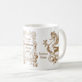 Mug Cadre écossais de guerrier de confrère de dragon (Devant droit)