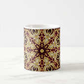 Mug Cadre élégant : perle et or. (Centre)