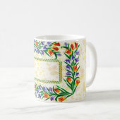Mug cadre floral (Devant droit)