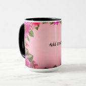 Mug Cadre floral coloré (Devant gauche)