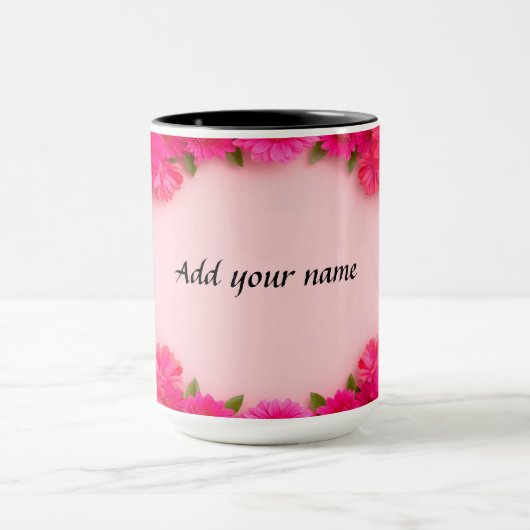 Mug Cadre floral coloré (Centre)