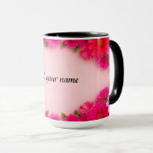 Mug Cadre floral coloré (Devant droit)