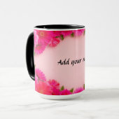 Mug Cadre floral coloré (Devant gauche)