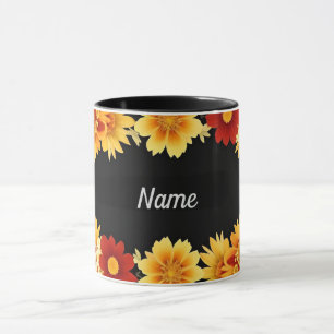 Mug Cadre floral élégant