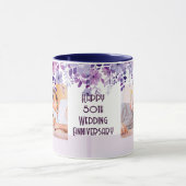 MUG CADRE FLORAL SIMPLE 50E ANNIVERSAIRE DE MARIAGE (Centre)