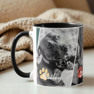 Mug Cadre géométrique moderne Paw Paw Trois Photos