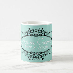 Mug Cadre personnalisé avec décoration de défilement f