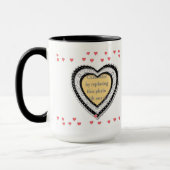 Mug Cadre Photo Avec Petits Coeurs (Gauche)