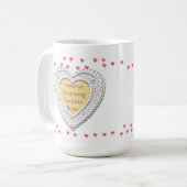Mug Cadre Photo Avec Petits Coeurs (Devant gauche)