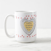 Mug Cadre Photo Avec Petits Coeurs (Gauche)