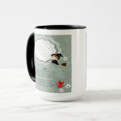 Mug Cadre photo avec Sorcière, Monstres, Fantôme, Chat (Devant gauche)