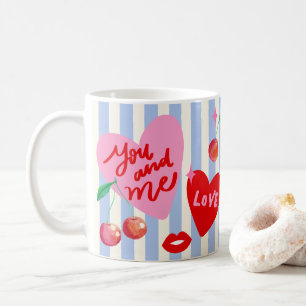Mug Cadre photo coquille Saint-Jacques Cœurs Cerises L