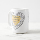 Mug Cadre photo du coeur déchiré (Devant gauche)