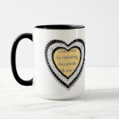 Mug Cadre photo du coeur déchiré (Gauche)