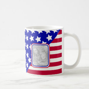 Mug Cadre photo Patriotic Stars et rayures