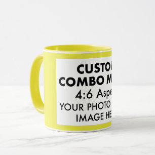 Mug Cadre photo paysage jaune 4:6 combinaison personna
