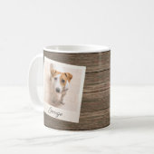 Mug Cadre photo pour animaux de compagnie Bois rustiqu (Devant gauche)