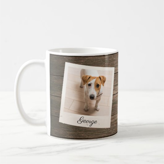 Mug Cadre photo pour animaux de compagnie Bois rustiqu (Gauche)