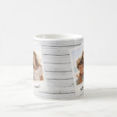 Mug Cadre photo rustique avec impression de fond en pl (Centre)