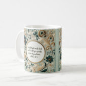 Mug Cadre Vert Tan Personnalisable Verset (Devant gauche)