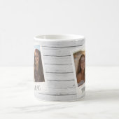 Mug Cadres Photo Rustiques 2 - Impression sur Bois Shi (Centre)